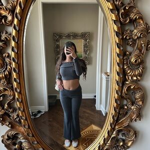 Stylish Gray Two-Piece Set